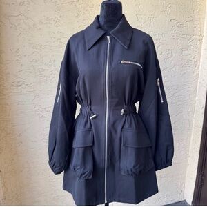 Elegant Black Utility Jacket Dress for Women